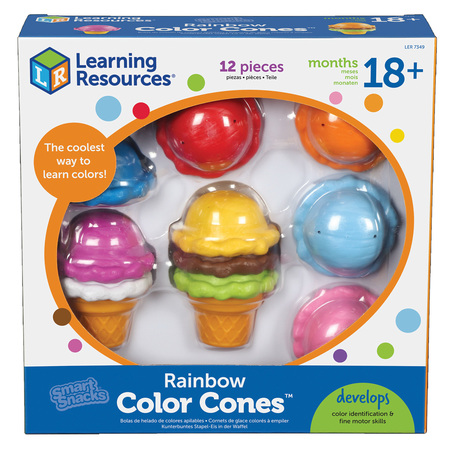 Learning Resources Smart Snacks® Rainbow Color Cones™ 7349